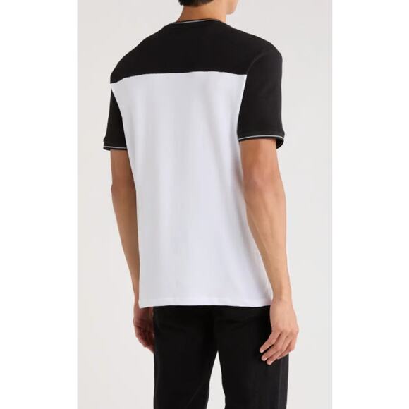 NWT DKNY Sportswear Black White Jupiter Colorblock T-Shirt Men's Size Medium - Picture 2 of 4